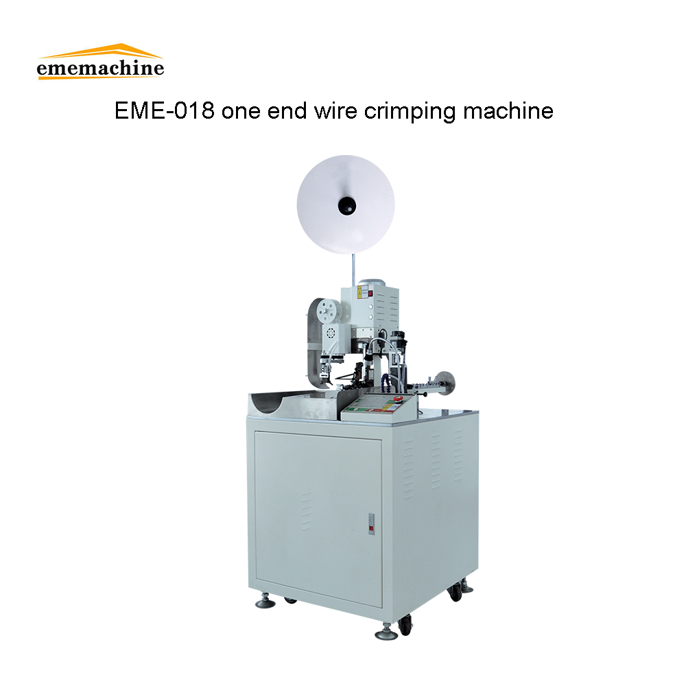 EM-018 Fully automatic single end terminal crimping machine